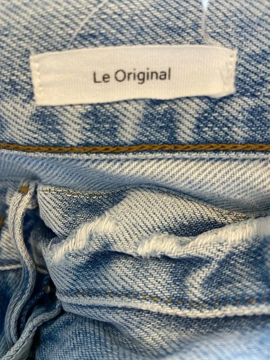 Frame "Le Original" button fly straight-leg jeans in a distressed Size 30 - Picture 5 of 13